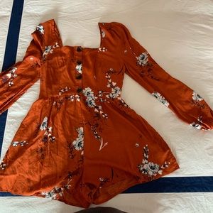 Urban Outfitters Orange Romper!